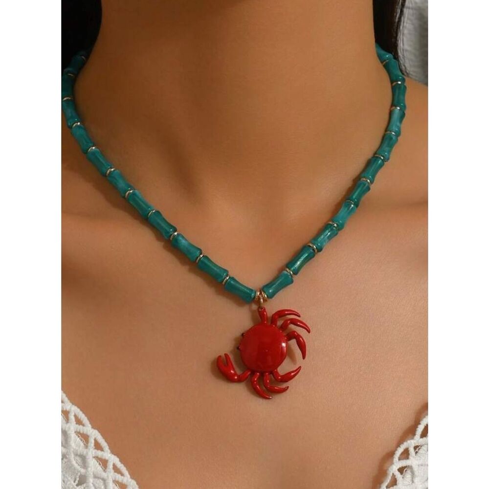 Red Crab Necklace N2095